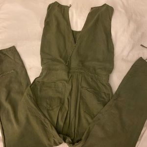 Army green jumpsuit